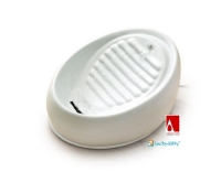 Lucky-Kitty Keramik Katzenbrunnen weiss