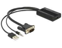 Delock VGA zu HDMI Konverter mit Audio 25cm