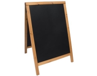 Securit Kreidetafelständer Teak Finish