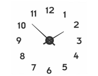 NexTime Wanduhr Small Hands Schwarz