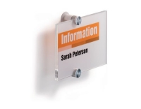 Durable Türschild Crystal Sign transparent