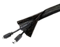 M Universal Cable Sock Velcro Black 10m