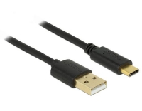 USB2.0-Kabel A-TypC: 3m, schwarz