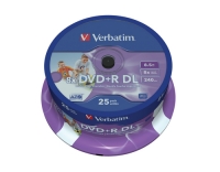 Verbatim DVD+R 8x Double Layer 8.5GB,25Sp