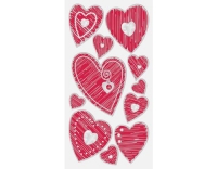 Heyda Motivsticker Herzen