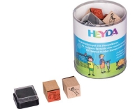 Heyda Stempeldose Fussball u. Baustelle