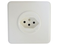 Steffen Steckdose 1xT13, UP, weiss