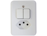 Mica Kombi 1xT13-S1, AP, weiss