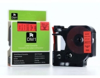 Dymo Schriftband D1, 12mm x 7m, Band: rot