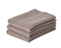 Zone Geschirrtuch 3er Set Taupe Brown