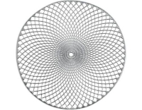 Zeller Present Tischset Mandala rund silber