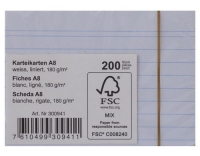 Office Karteikarten A8 weiss