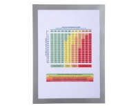 Exacompta Hülle PVC Infos Magnet silber A4