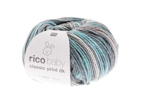 RICO Baby Classic Print DK, blau-grau mix