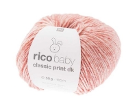RICO Baby Classic Print DK, rosa Spray