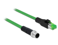 Delock Patchkabel:M12 4Pin D-kodiert - RJ45
