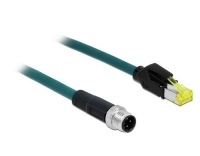 Delock Patchkabel:M12 4Pin D-kodiert - RJ45