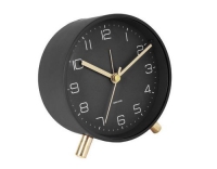 KARLSSON Wecker Lofty, Schwarz matt