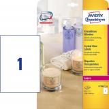 Avery Zweckform Etiketten kristallklar