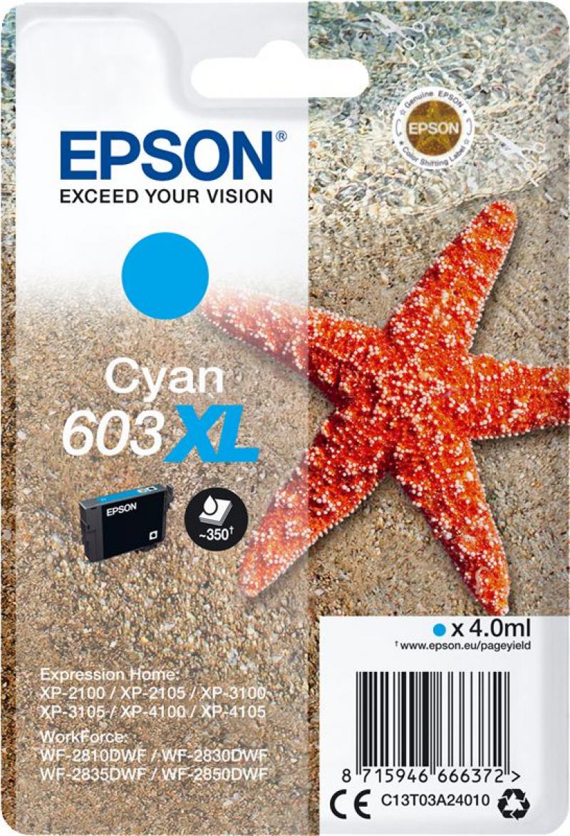 Tinte Epson C13T03A24010 Cyan XL, 350 S.