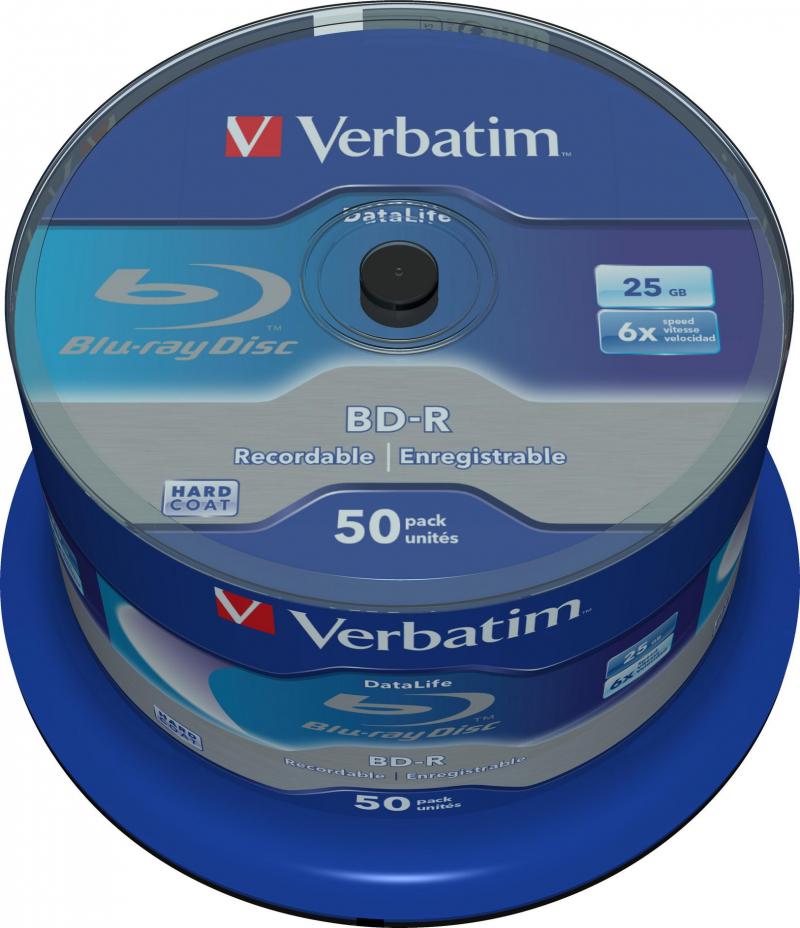 Verbatim BD-R 6x Single Layer 25GB 50-Spind