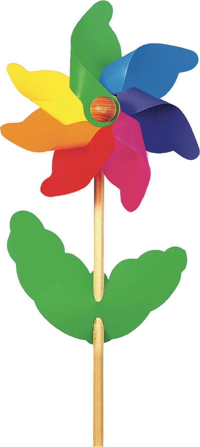 GIOBAS Windrad Blume klein, farbig