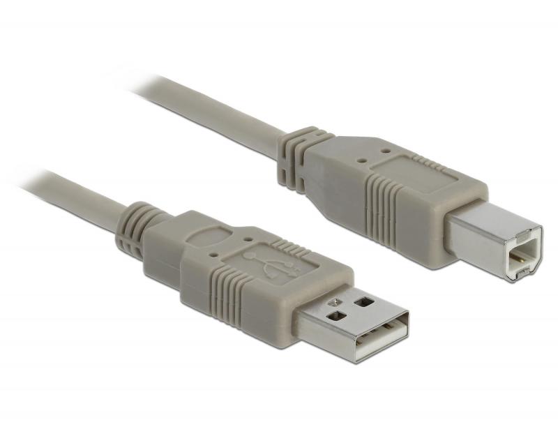 Delock USB2.0-Kabel A-B: 3m