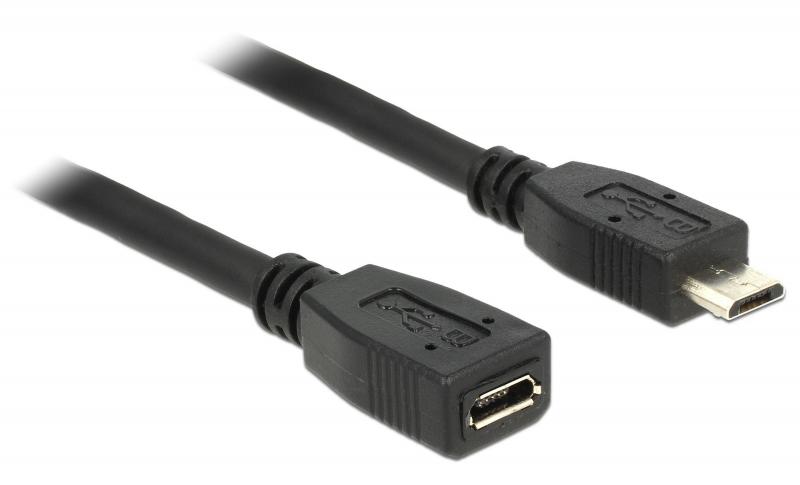 Delock USB2 Verlängererungskabel Micro-B,1m