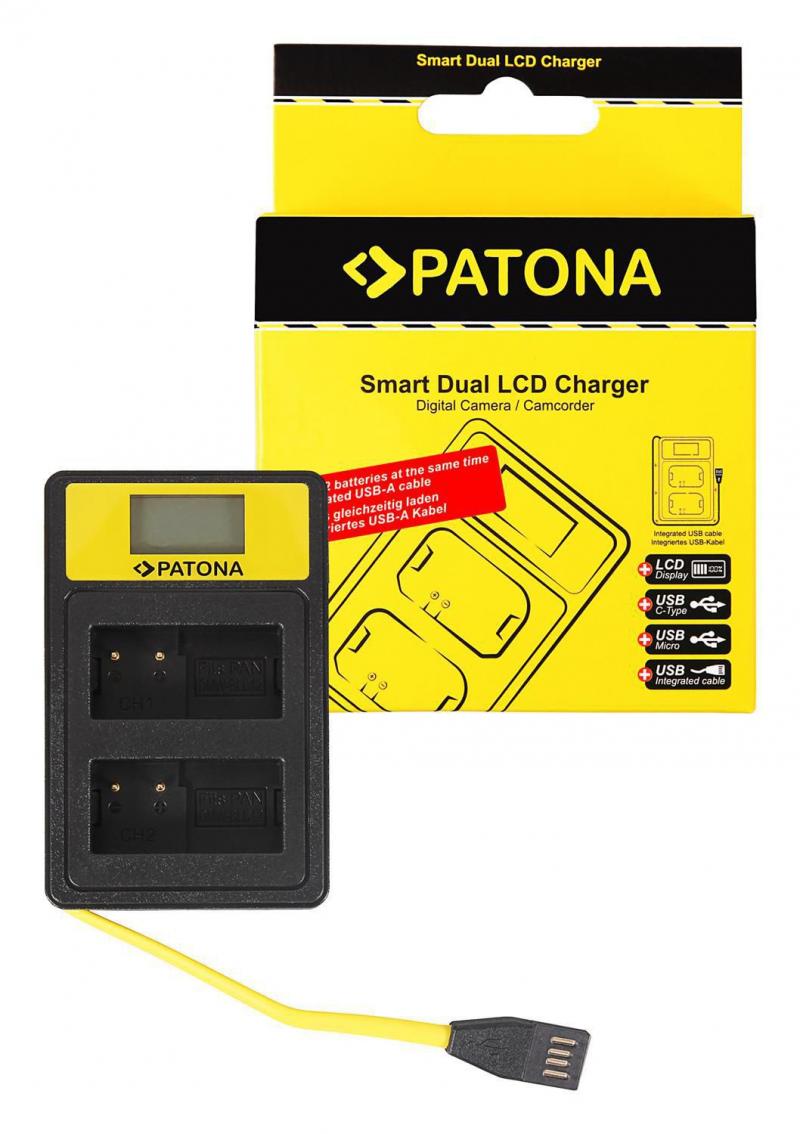 PATONA Smart Dual LCD USB Ladegerät
