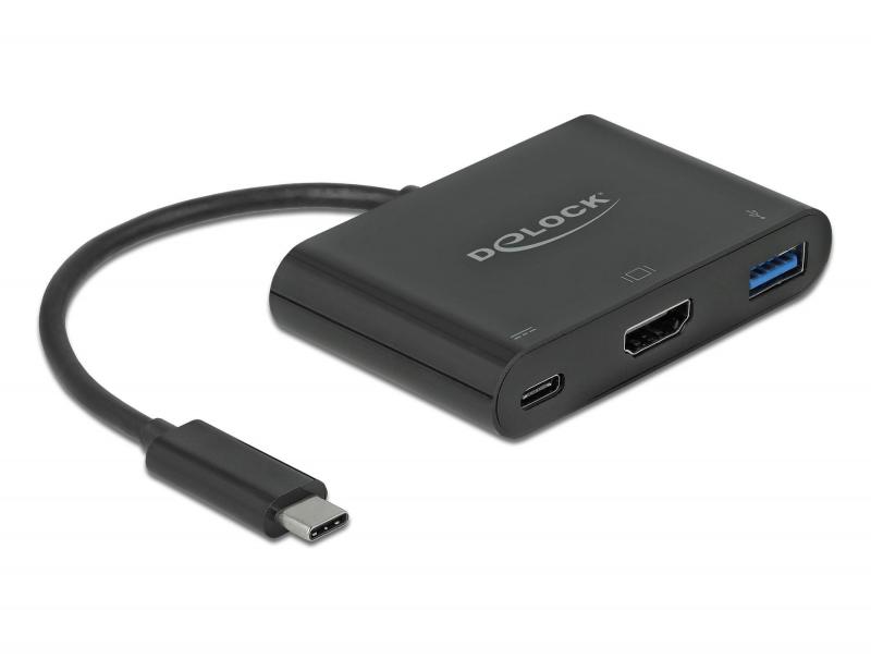 Delock Adapter USB-C zu HDMI/USB A+C