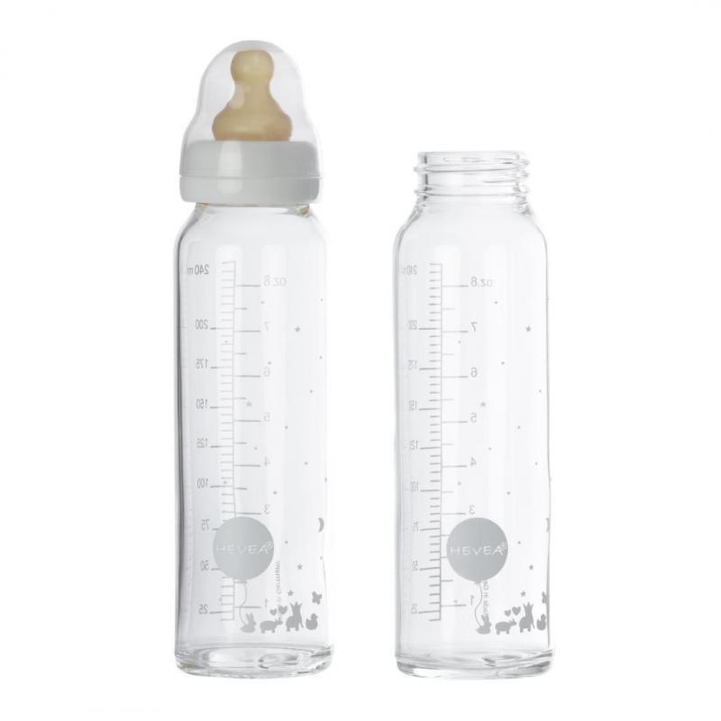 HEVEA Baby Glasflasche 240 ml