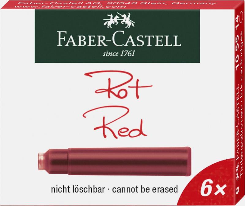 Faber-Castell Tintenpatrone 6 Stück