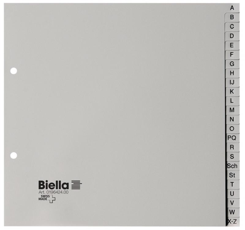 Biella Register A-Z, 24-teilig teildeckend