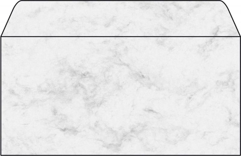 Sigel Umschlag Marmor grau 90g 110x220mm