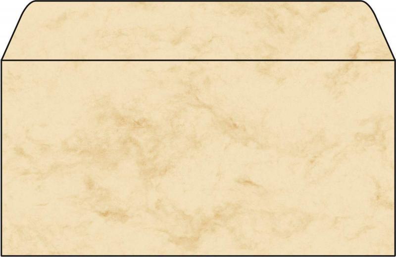 Sigel Umschlag Marmor beige 90g 110x220mm