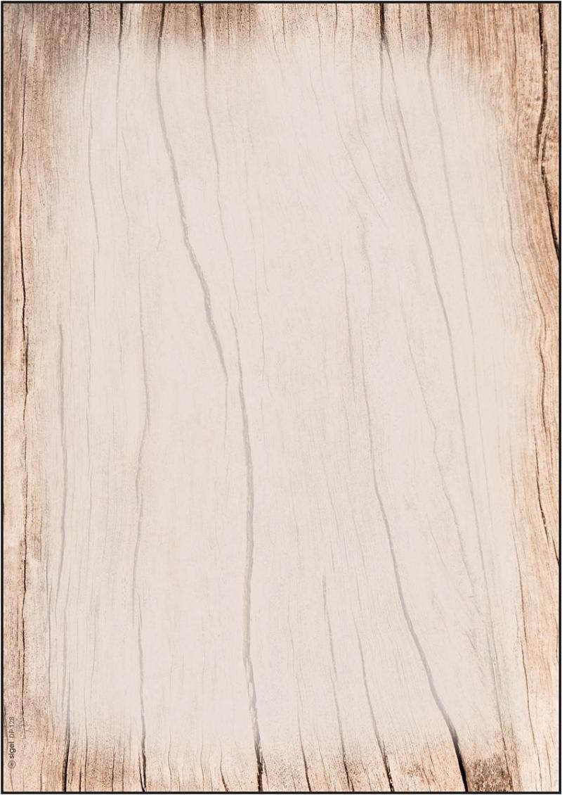 Sigel Motiv-Papier Wood A4