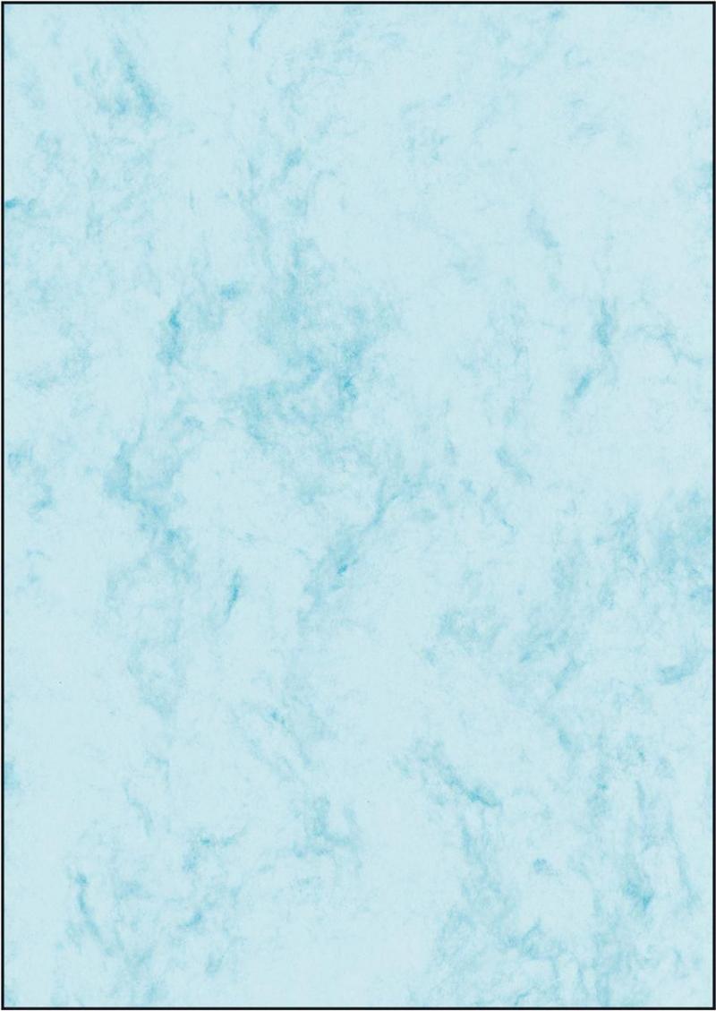 Sigel Marmor-Papier blau A4