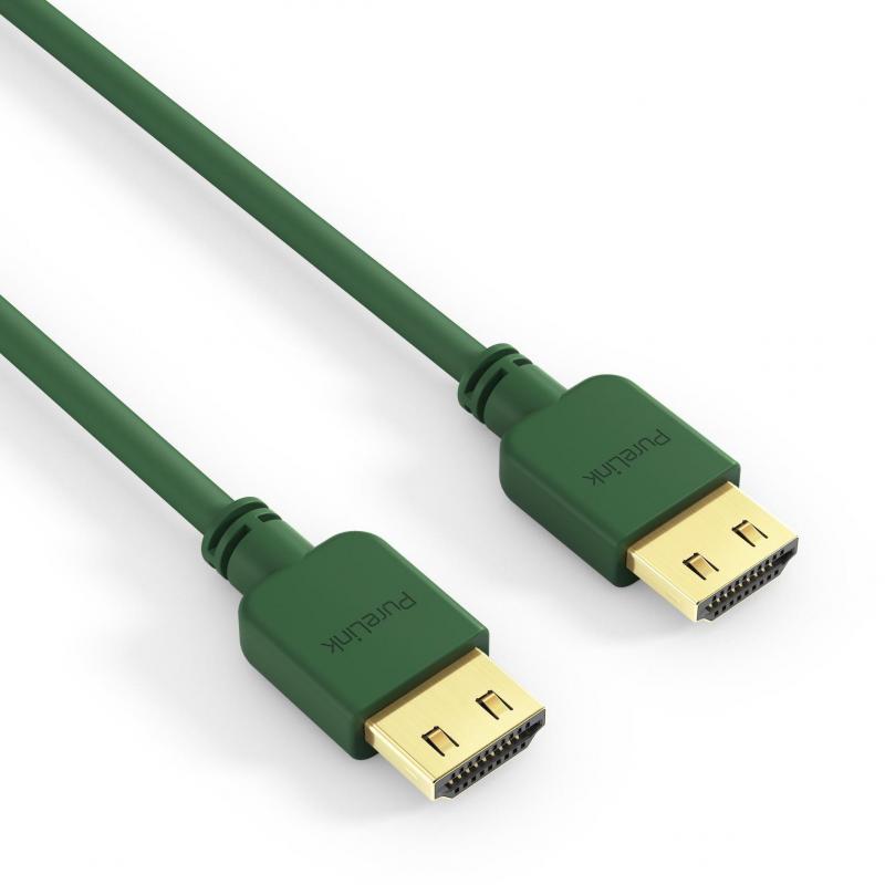 PureInstall, HDMI Kabel, 0.50m grün