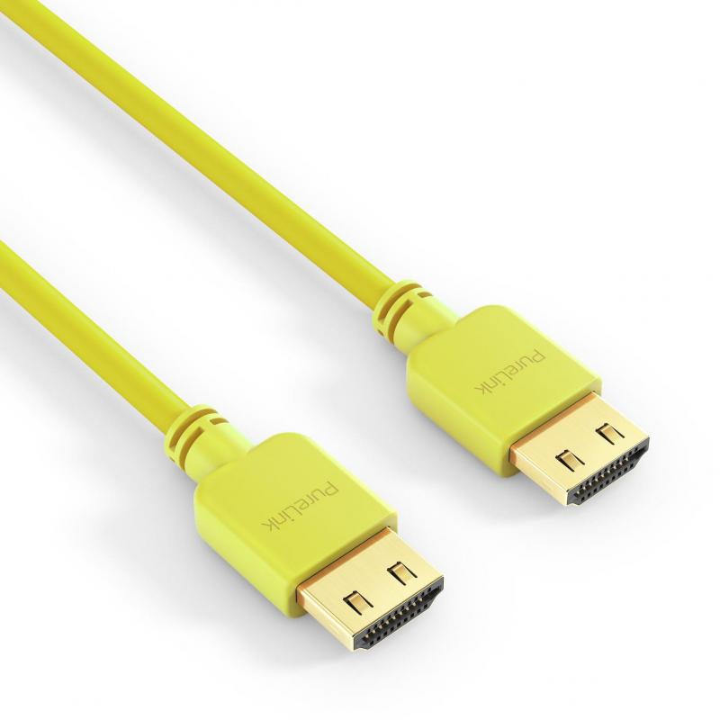 PureInstall, HDMI Kabel, 0.50m gelb