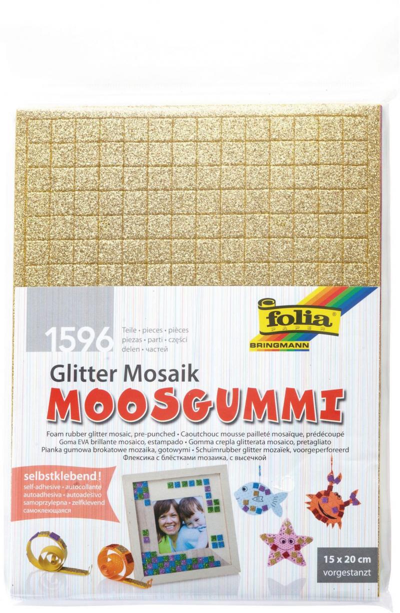Folia Moosgummi Mosaik Glitter