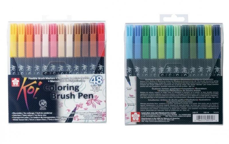 Sakura Brush Pen Koi Coloring Color