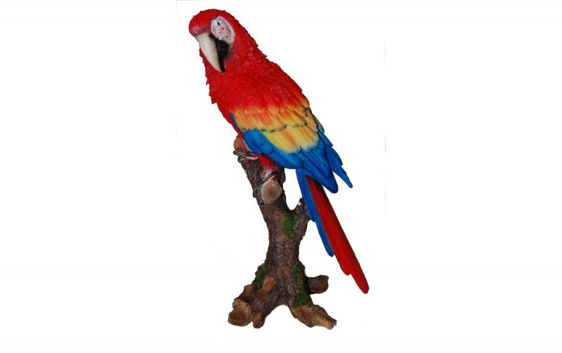 Vivid Arts Roter Ara Papagei, Polyresin