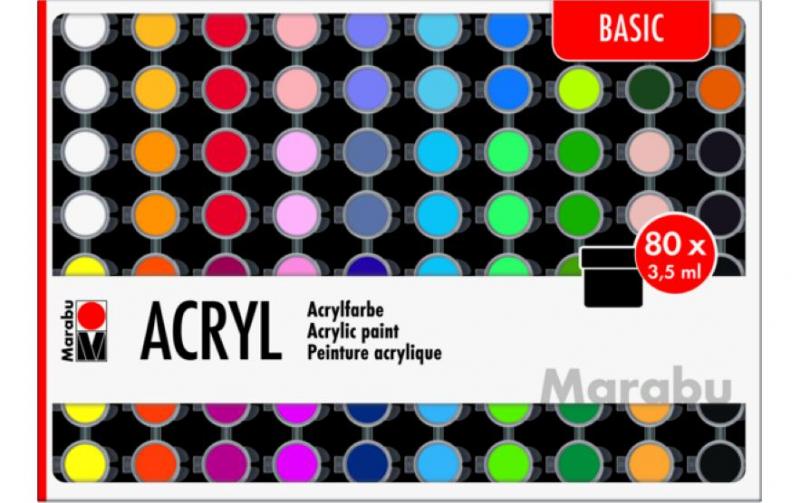 Marabu Acrylfarbe Set Basic