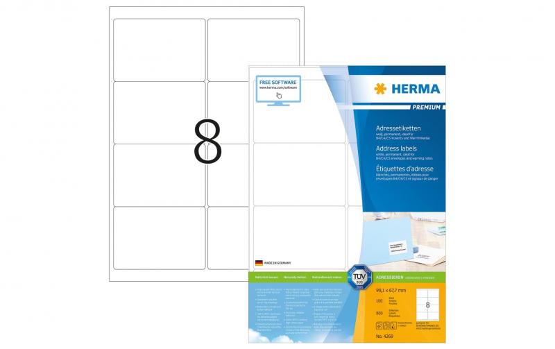 Herma Premium-Etiketten 4269 99.1 x 67.7 mm