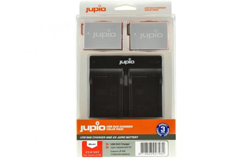 Jupio Canon Value Pack 2x LP-E8 1120 mAh +