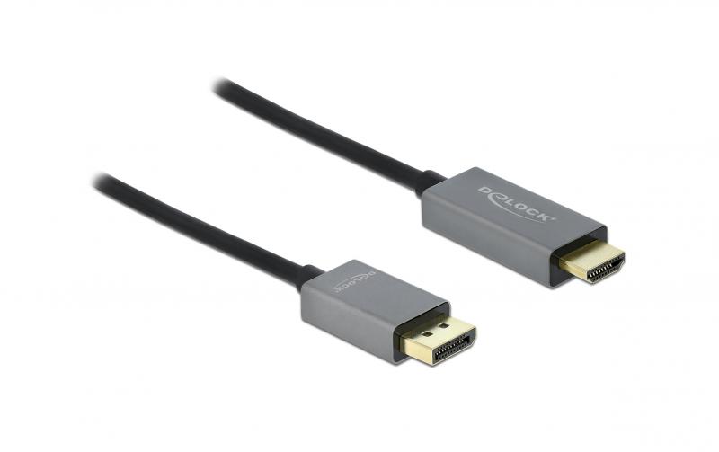Delock DisplayPort - HDMI Kabel, HDR, 1m