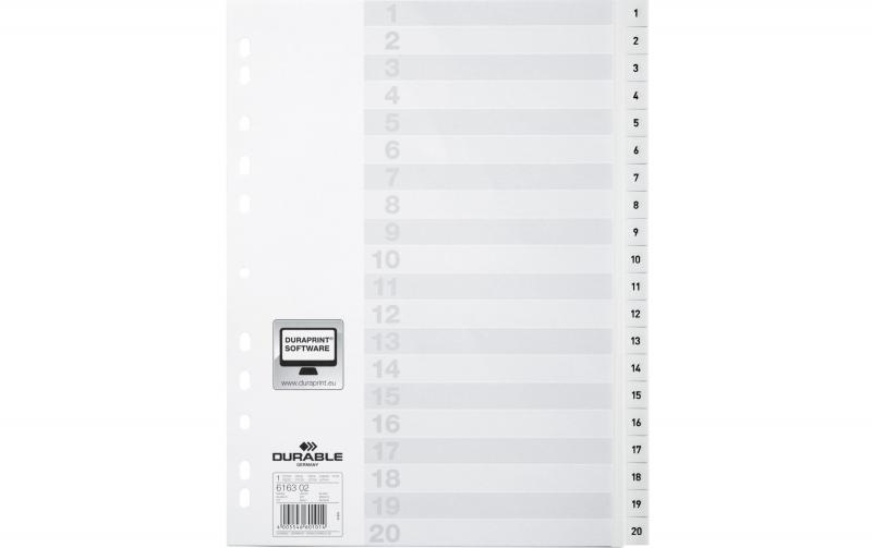 Durable Register PP geprägt 1-20