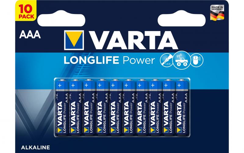 VARTA Longlife Power AAA, 1.5V, 10Stk