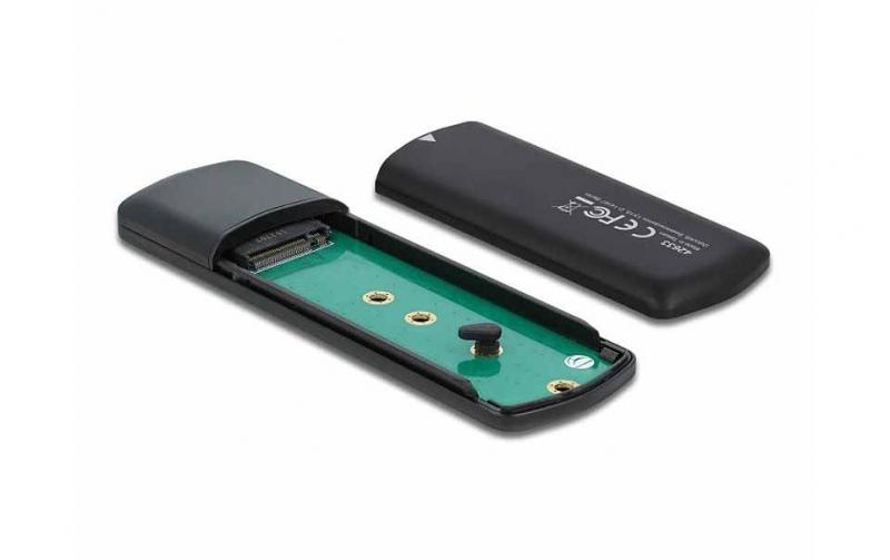 Delock M.2 NVME o. SATA SSD zu USB Gehäuse