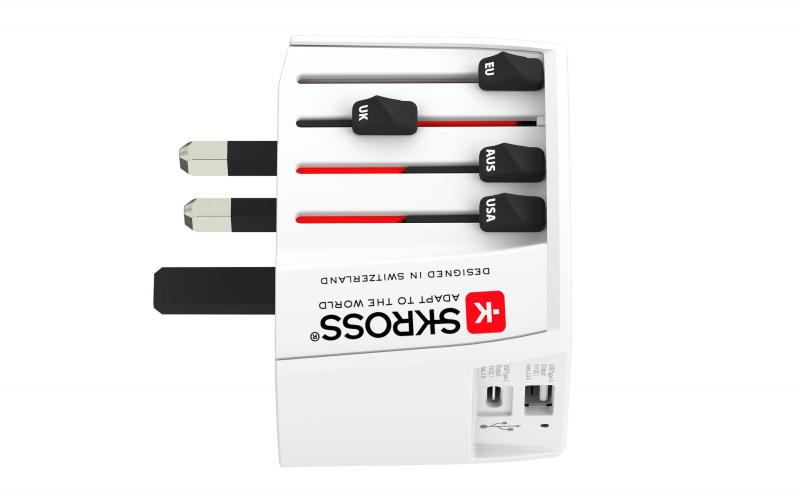 SKROSS World-Reiseadapter MUV USB(A/C) 2.4A